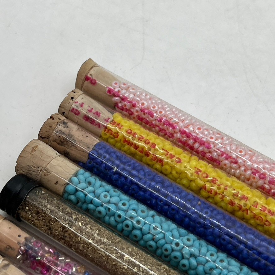 Vintage 1960s 1970s Craft Beads Lot Hippy Hippie Boho Original MCM Crafting