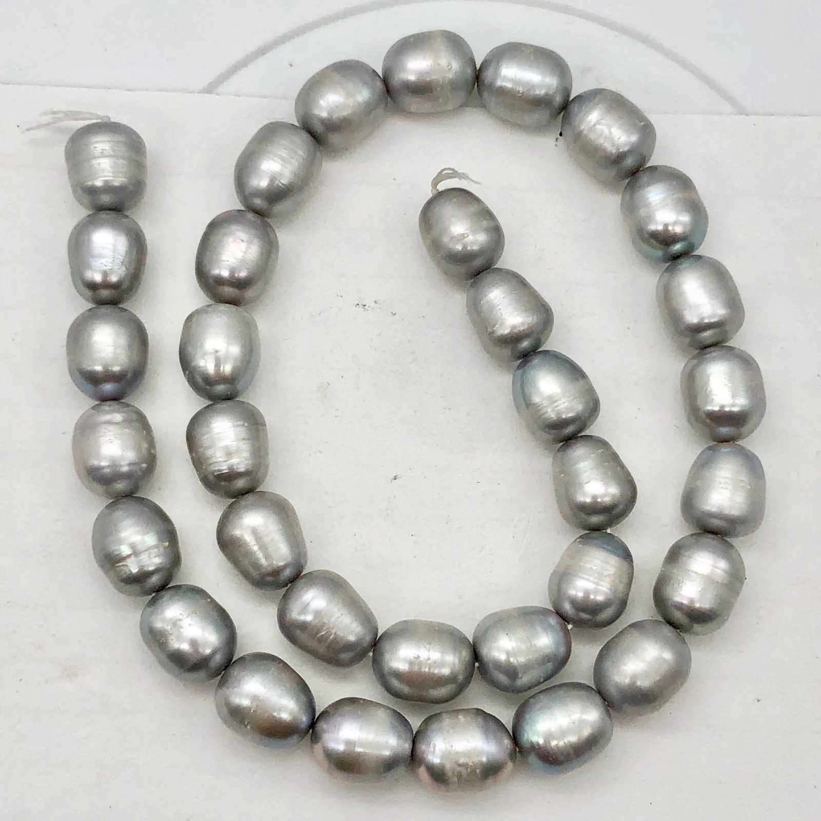 Beautiful Platinum Freshwater Pearls for Jewelry Making | 12-13mm | 2 Pearls |