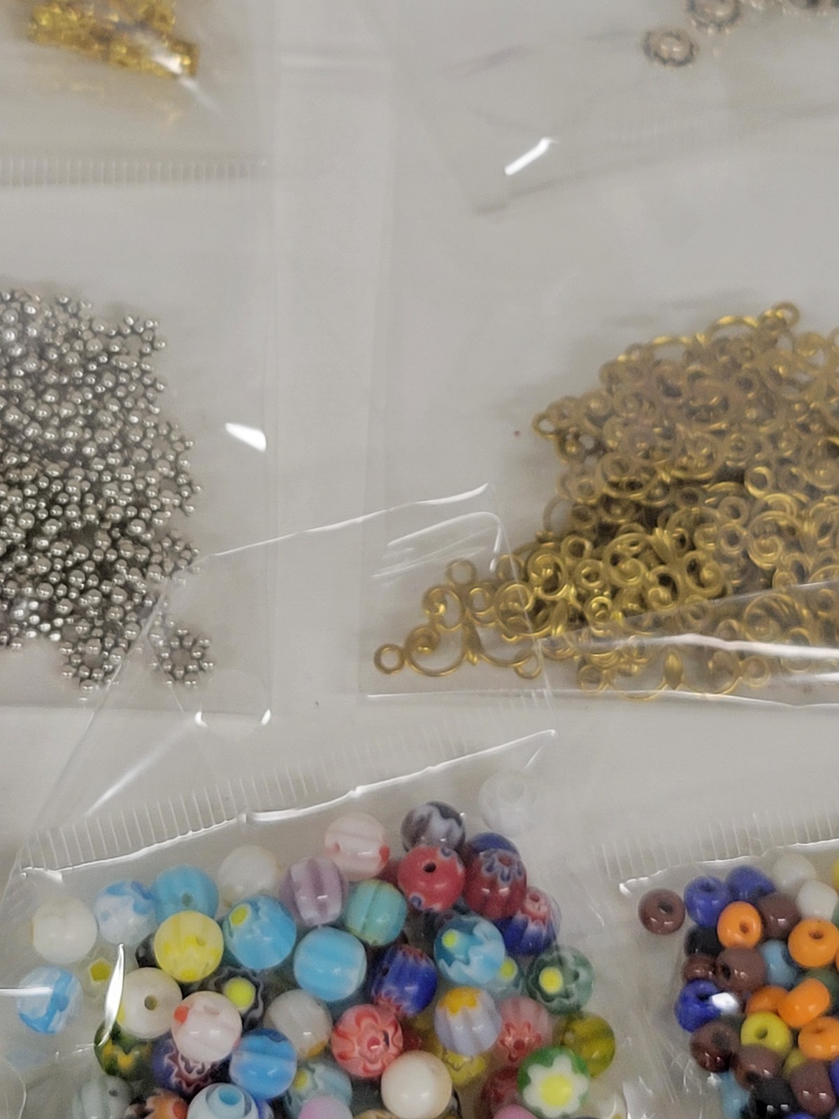 Bulk Lot Jewelry Making Supplies Necklace Earring Findings Beads Chain Wire