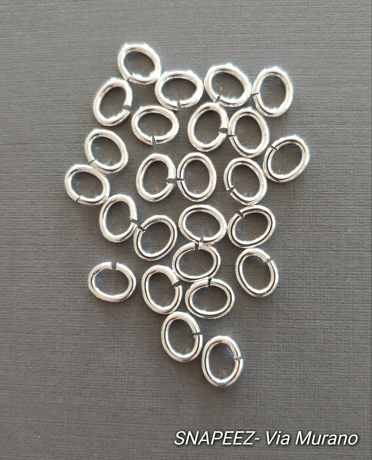 SNAPEEZ II ULTRAPLATE Oval – 99.9% Pure Silver Jump Ring 8x6mm. Made in USA.