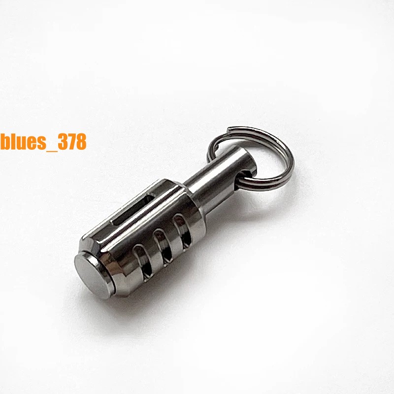 EDC Titanium Knife Lanyard Bead Paracord Glow in the Dark Pendant 25 Years Life