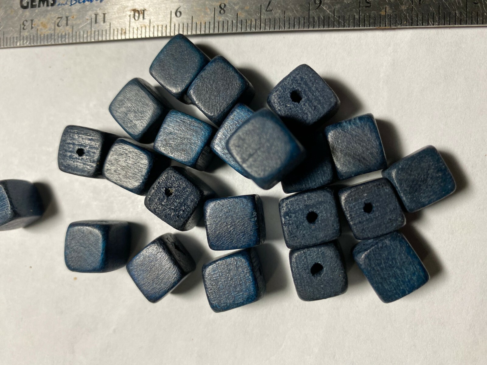Wood Beads Cube Beads ***UPICK*** 10mm 5mm Wood Cube Beads