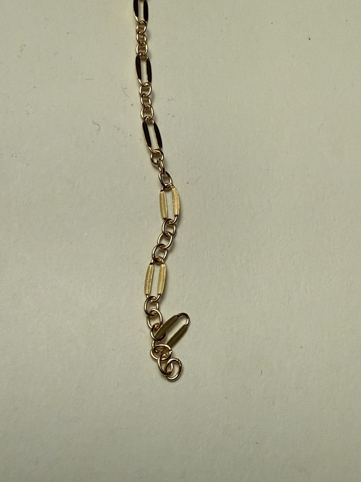 Dapped long and short chain 5.2×2.4mm, 14kt gold filled 5ft, 5ft