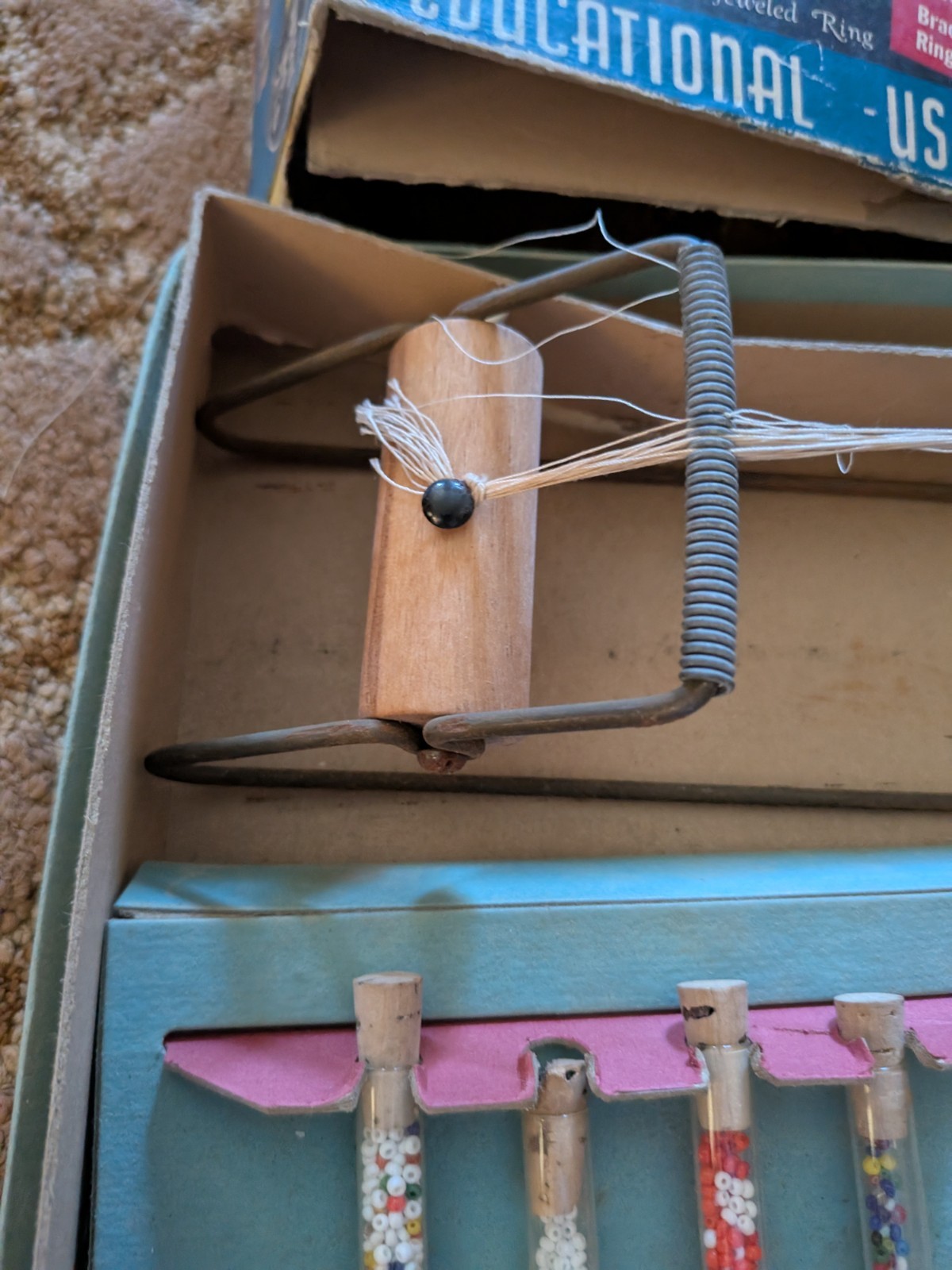 VINTAGE 1935 WALCO INDIAN BEADCRAFT KIT#200 In Original Box W/Instructions