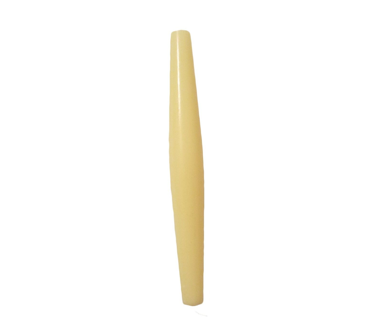 Lot of 25 Plastic Ivory Bone Hair Pipe Tube Beads Large 3″ Inch Craft Jewelry