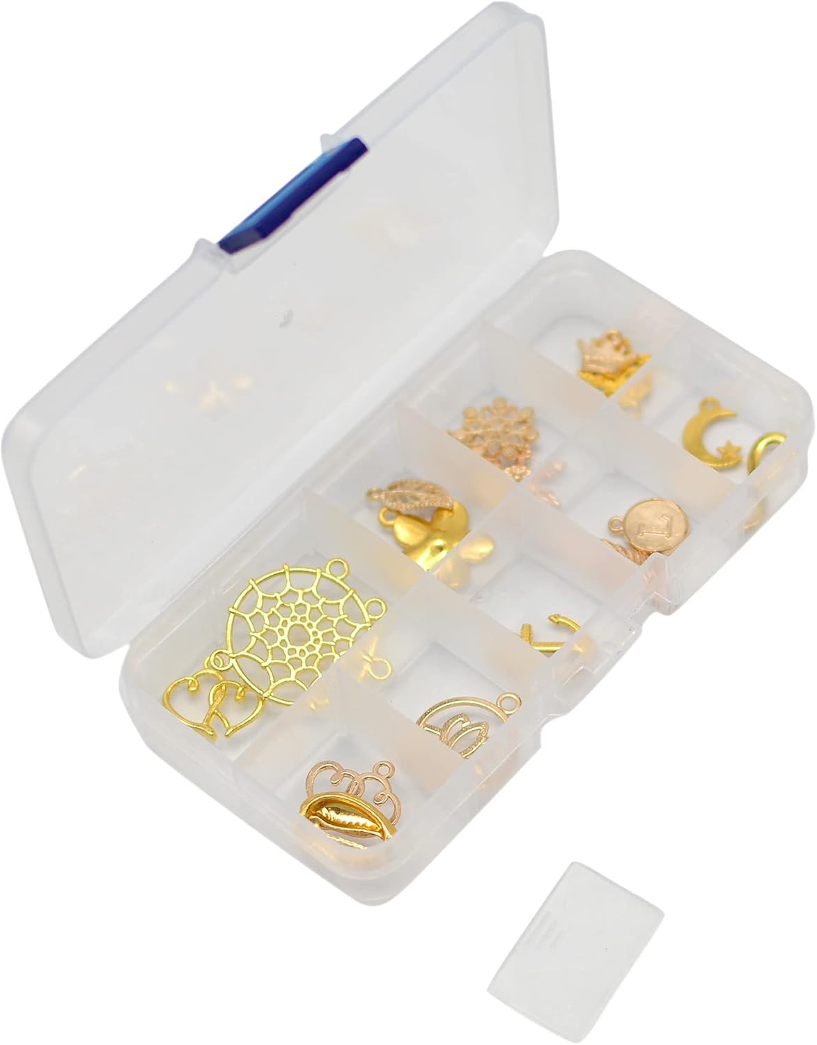 10 Grid Clear Plastic Organizer Box Bead Jewelry Craft Small Parts Storage Case
