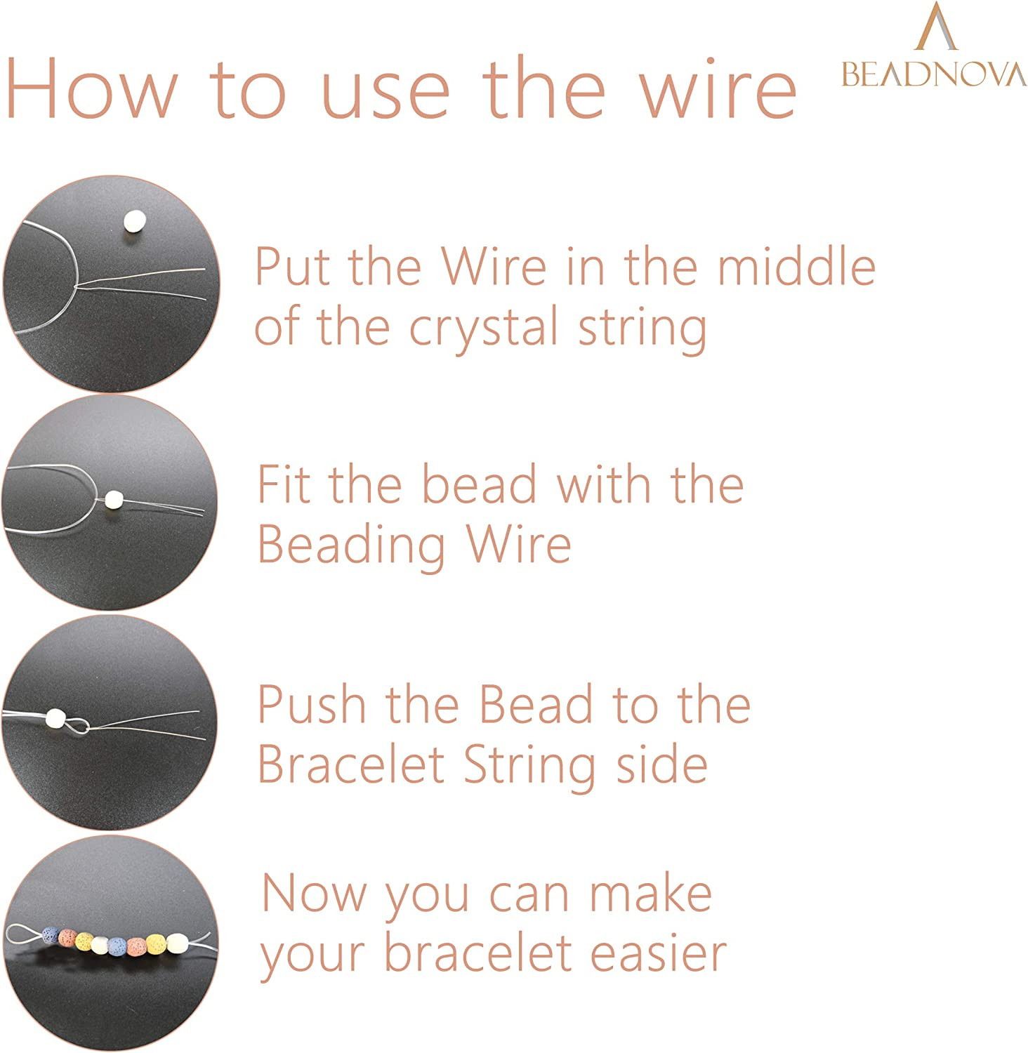 1Mm Bracelet String Clear Craft Wire Stretch String Cord for Jewelry Making Bead
