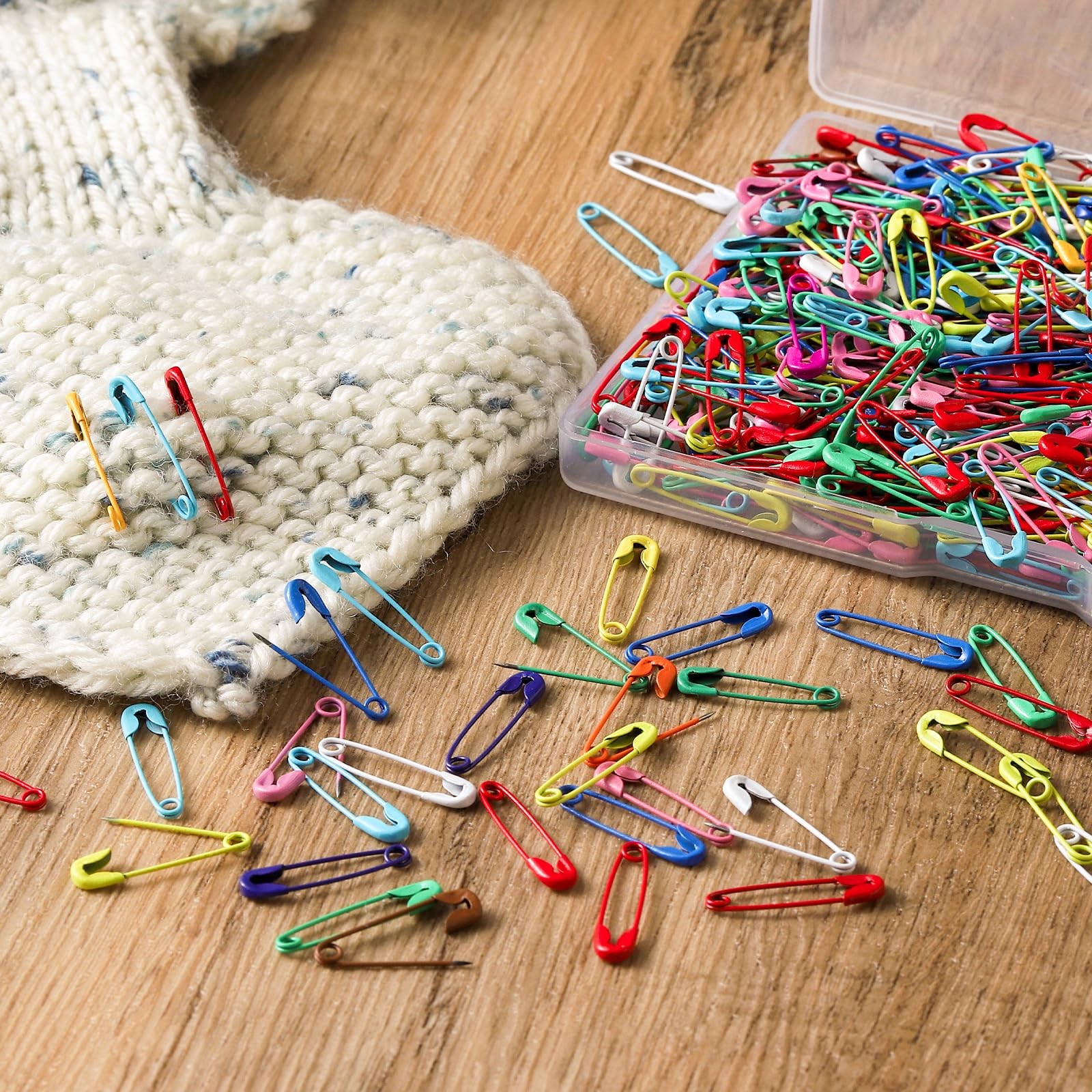 DGTANGYIN 200PCS Safety Pins for Clothes 19mm Multi-colors-200pcs