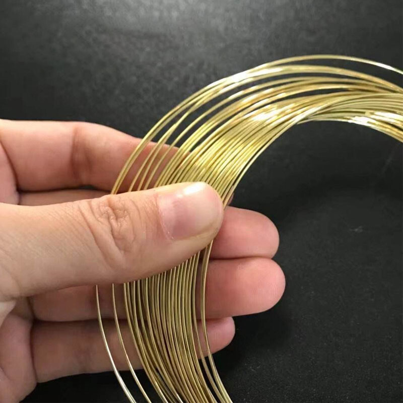 Unplated Ø0.3mm -Ø5mm Diameter Jewelry Making / Wire Craft Brass Round Wire Bare