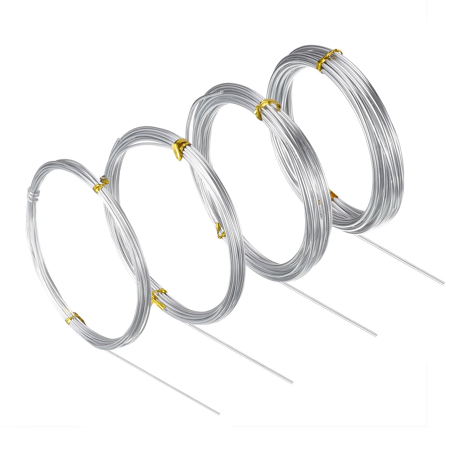 Aluminum Craft Wire, 4 Sizes (1 mm, 1.5 mm, 2 mm and 2.5 mm in Thickness) Ben…