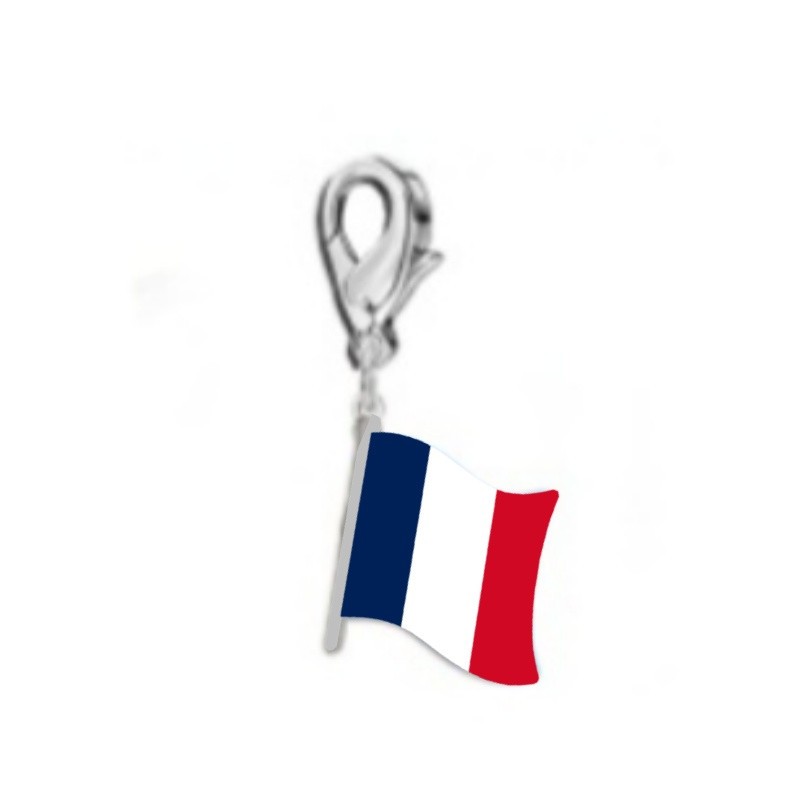 Stainless Steel DIY Jewelry Custom 17*14mm Country Flag Charm for Football Fans