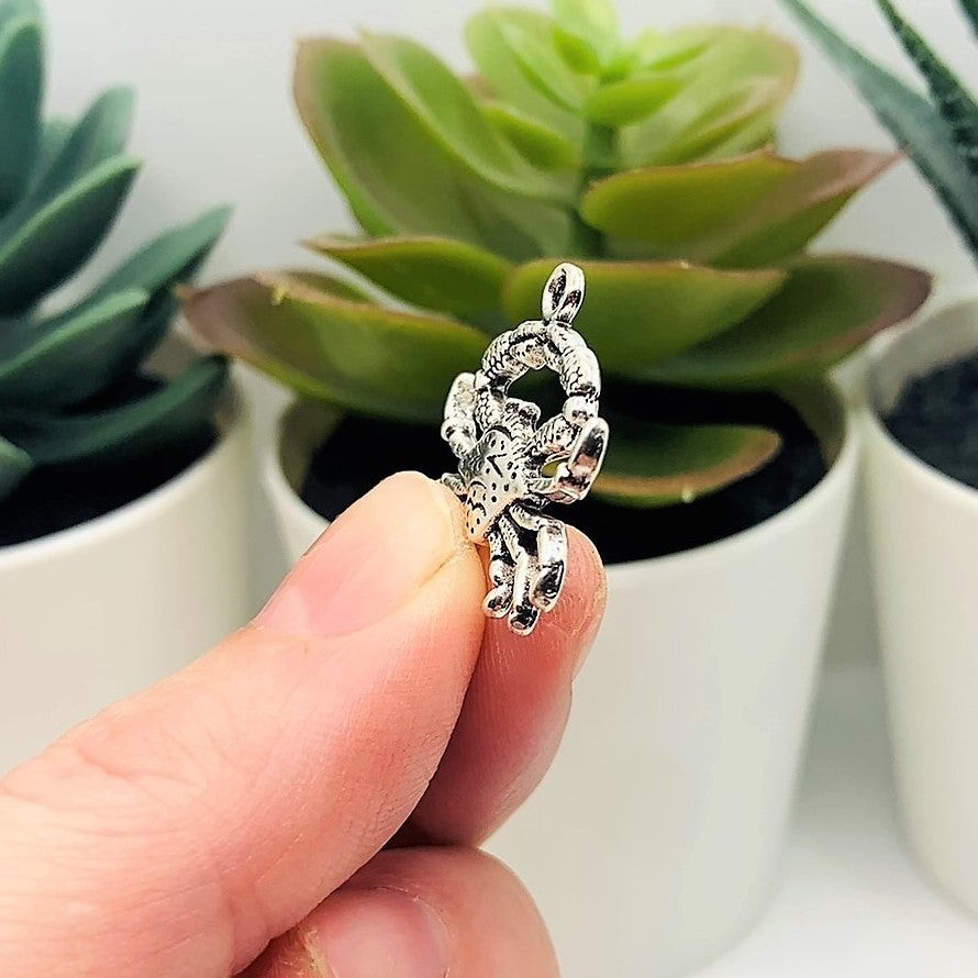 Silver Maryland Crab Charms, 23x22mm – US Seller