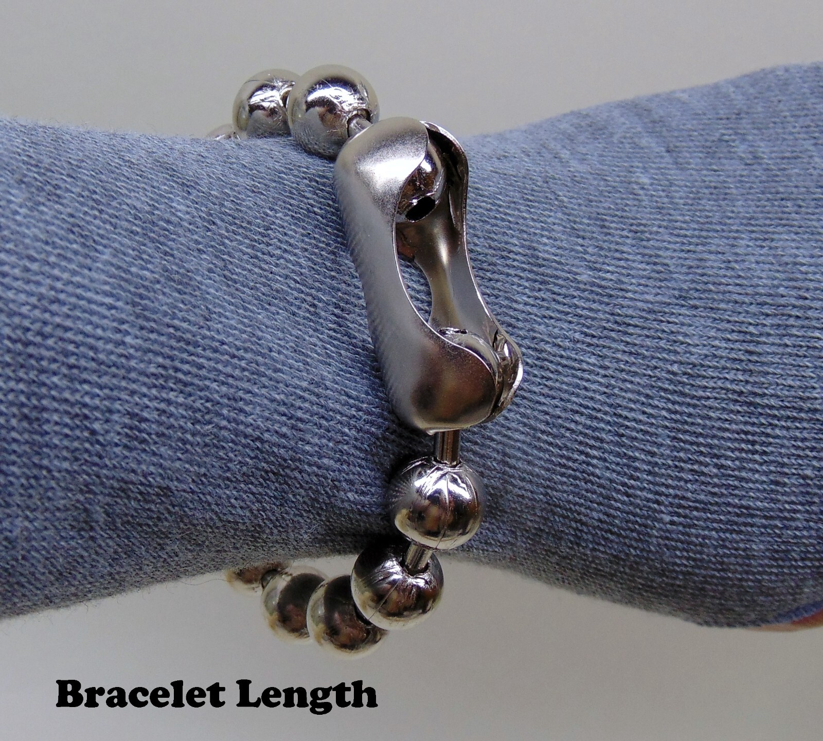 12mm #30 Steel BALL CHAIN NECKLACE or Bracelet Goth Punk 1/2″ BEADS Pick Length