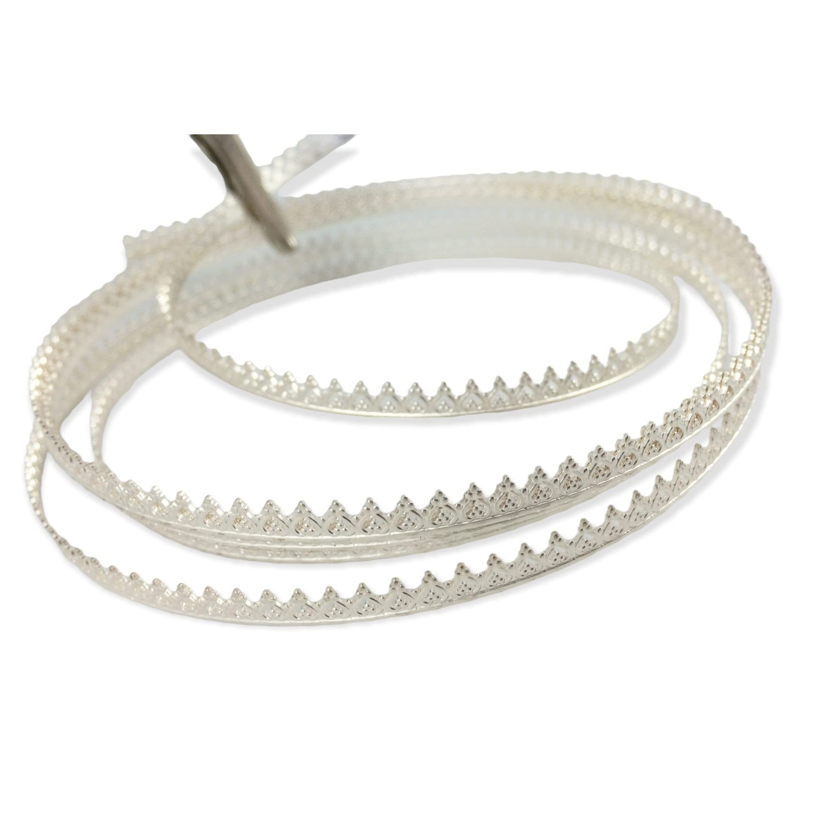 Craft Wire 1 Foot 925 Sterling Silver Inverted Heart Gallery Wire Hard