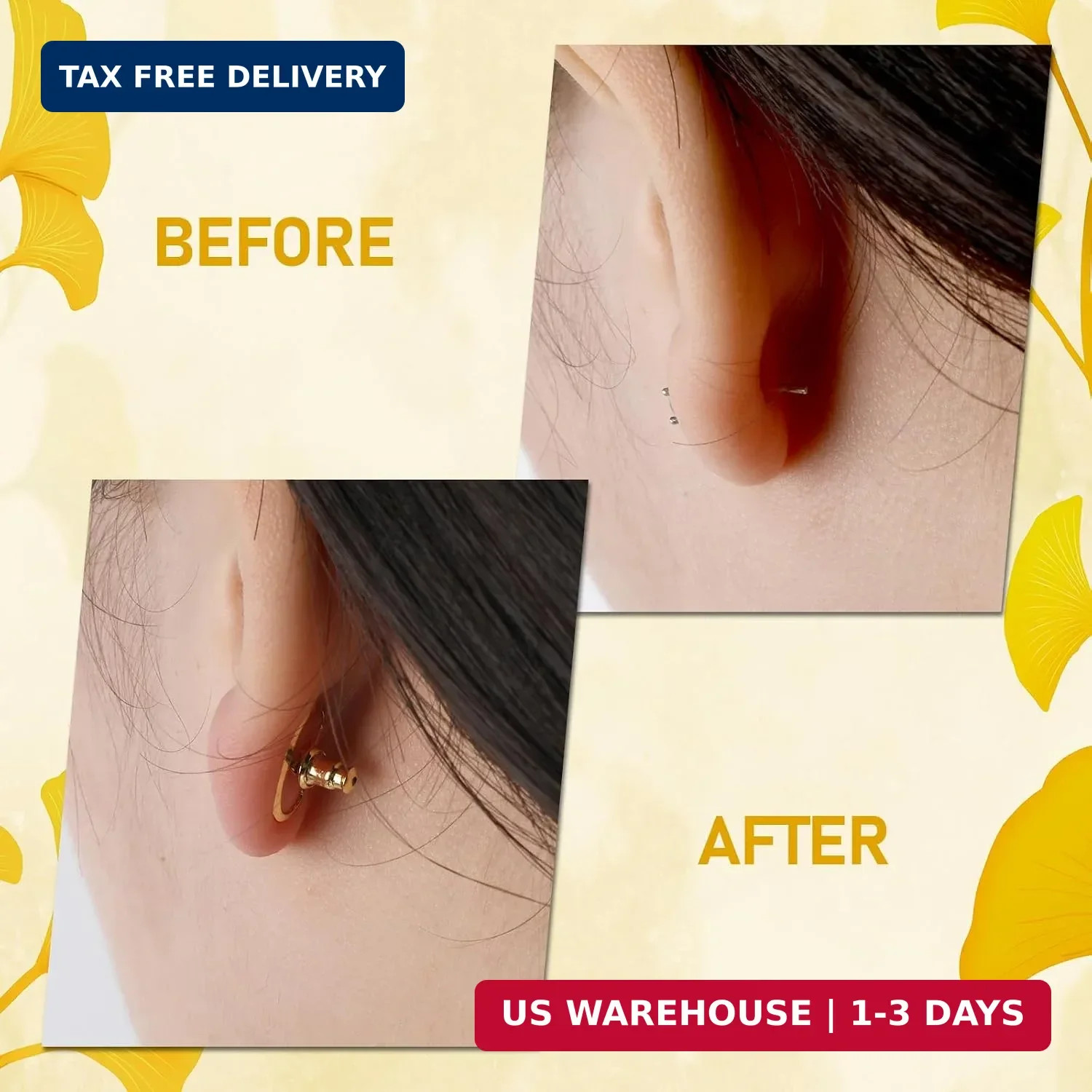 8PCS Earring Lifters Backs for Droopy Ears, Large Earring Backs Replacements …