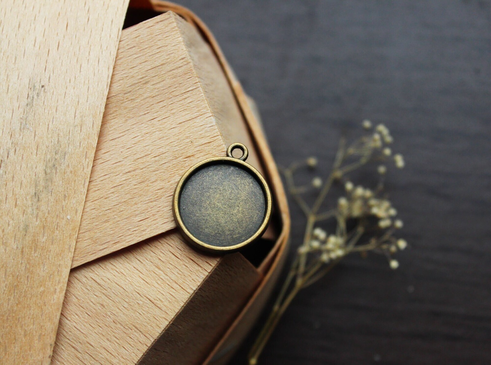 10 pcs round blank for jewelry making cameo cabochon base supplies DIY (KR004)