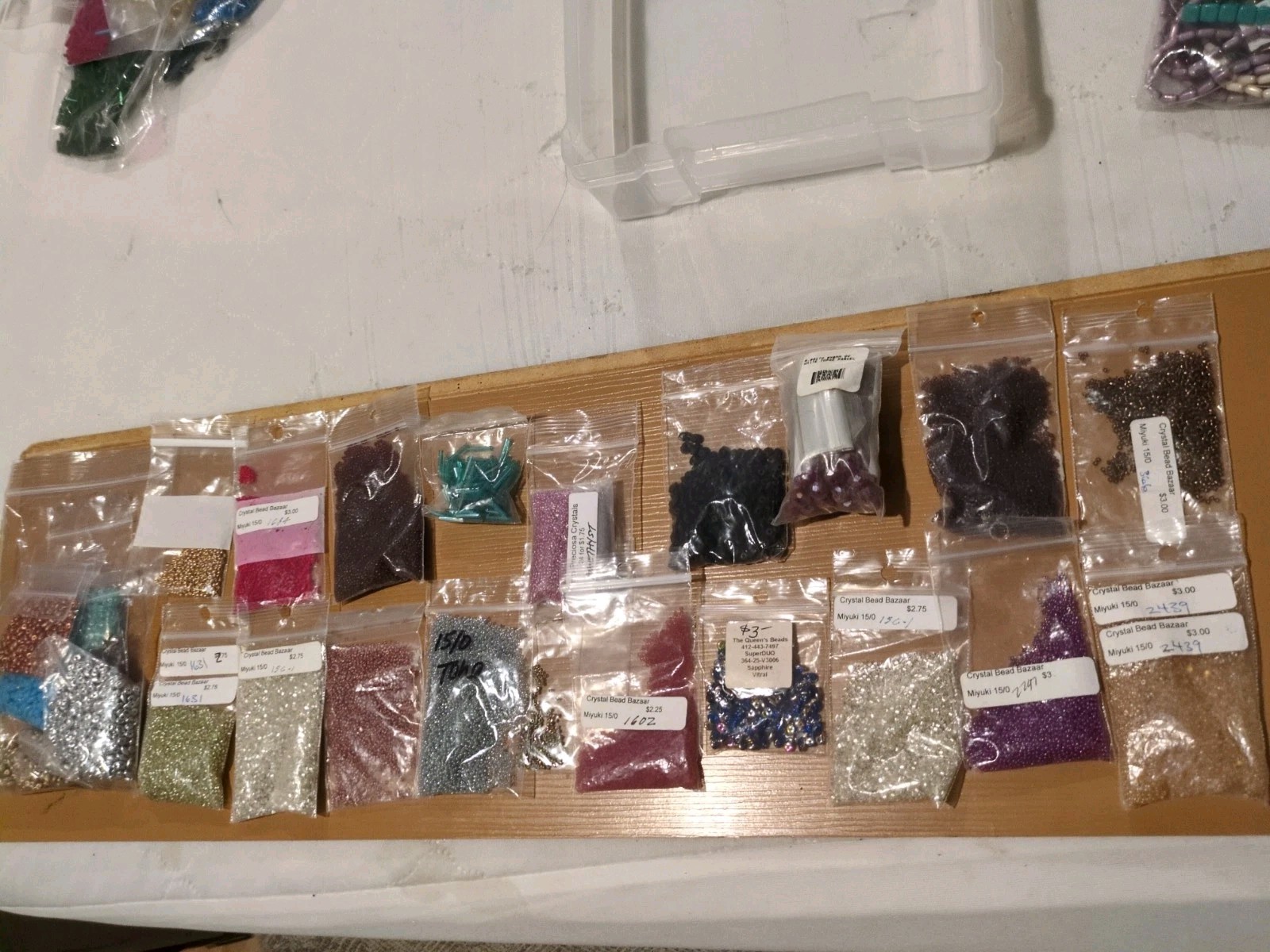 Lot of 24+Bags Mixed Shapes/Colors Glass/Crystal Seed Jewelry Craft Beads $$$$