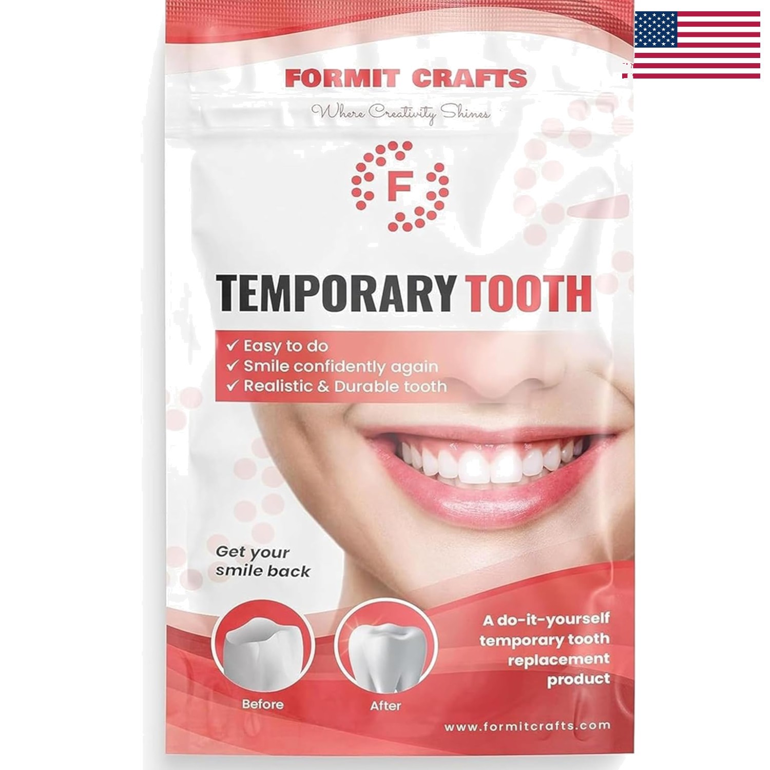 Realistic Thermoplastic Tooth Filling Beads – 20g for Chipped or Cracked Teeth