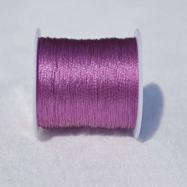 2 Spool Metallic Tinsel Cord Thread Beading Braided String Craft Jewelry