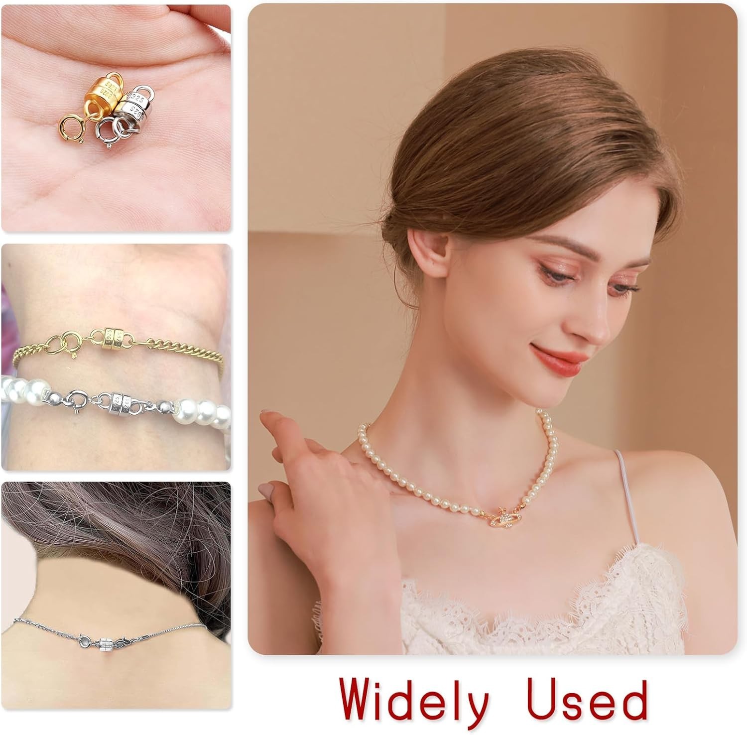 14K Gold Plated Magnetic Clasps for DIY Jewelry – Hypoallergenic and Easy to Use
