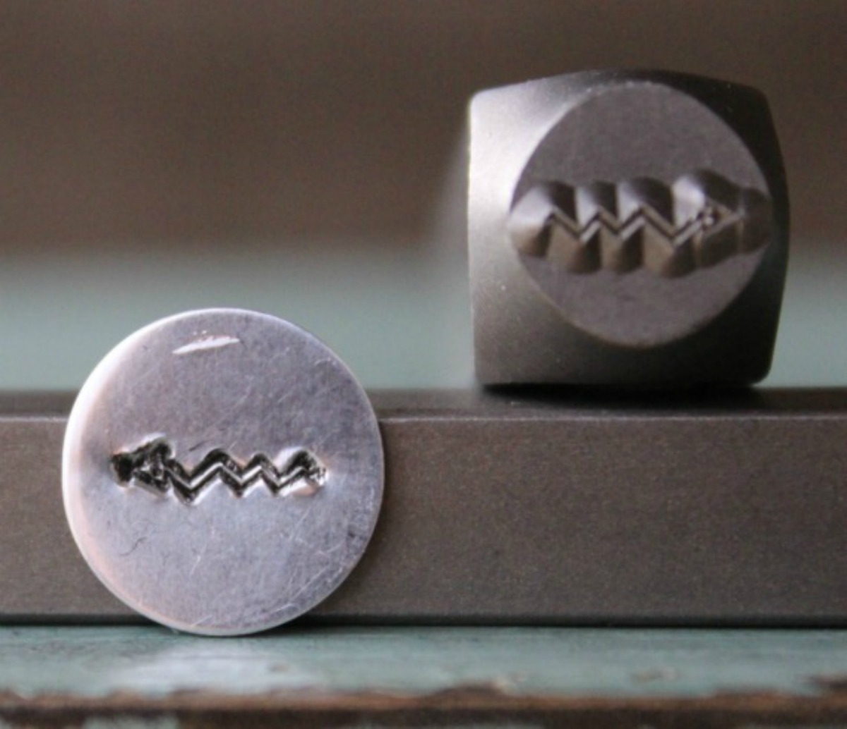 SUPPLY GUY 8mm Southwest Snake Metal Punch Design Stamp SGCH-107