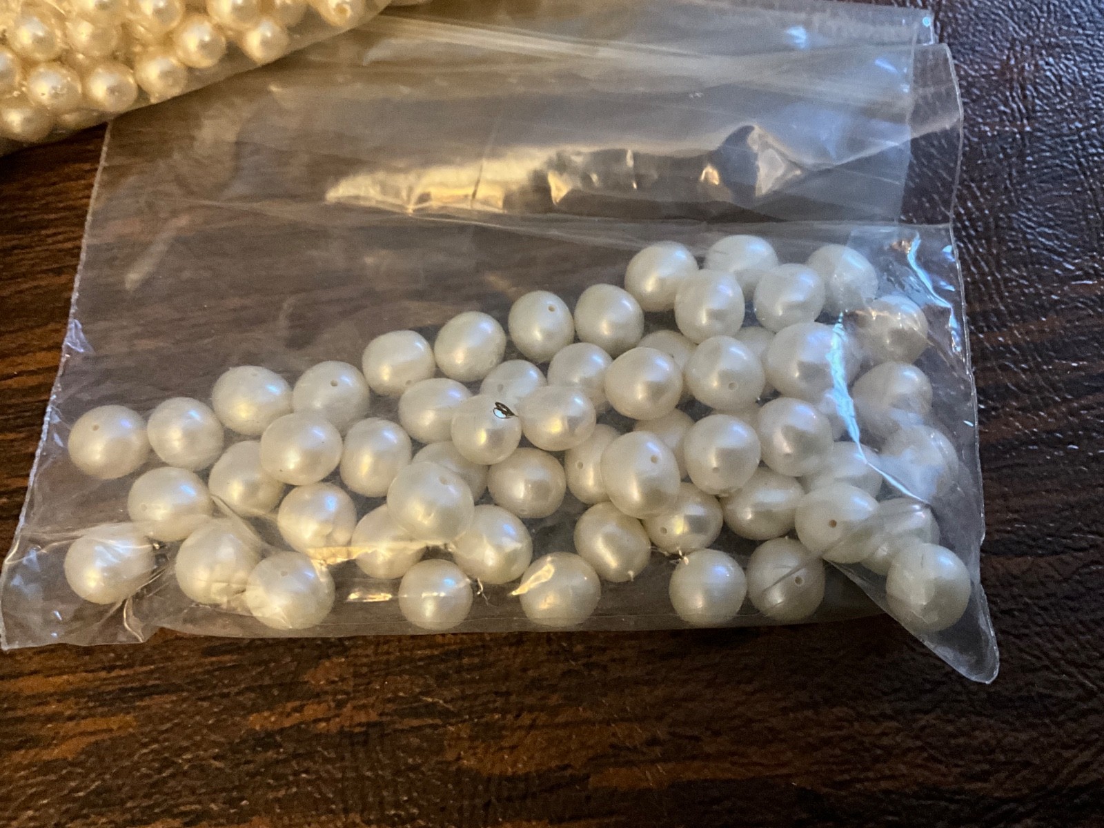 Fresh Water Pearl Beads Strands Colored Mixed Lot Various Sizes & Glass Beads