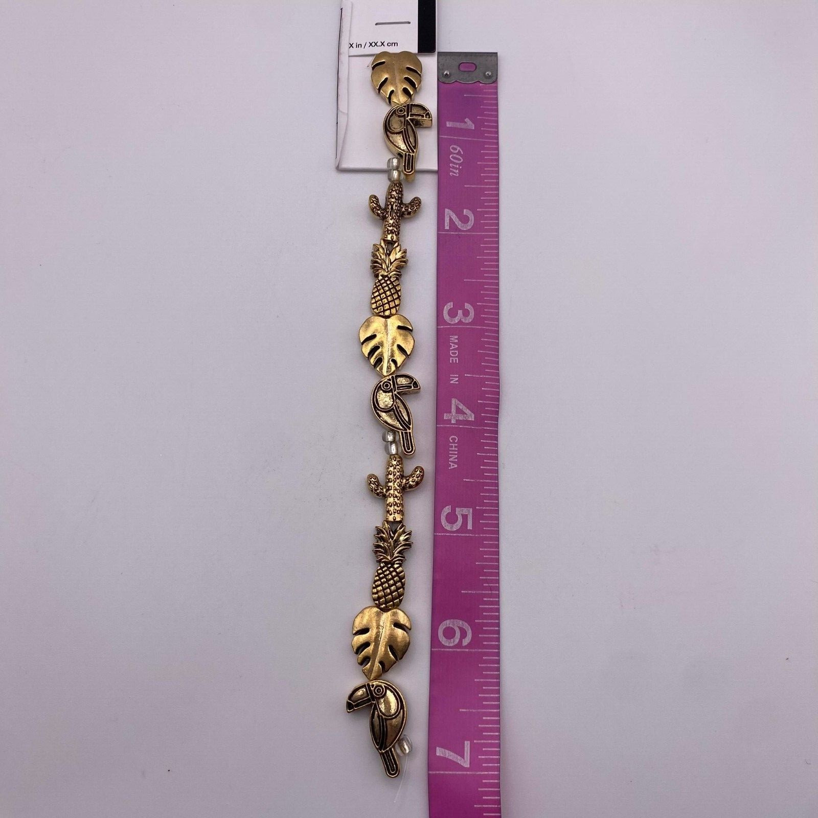 Blue Moon Metal Strand Unicorn Tropical & Amulet Gold tone and Heavy Trinkets