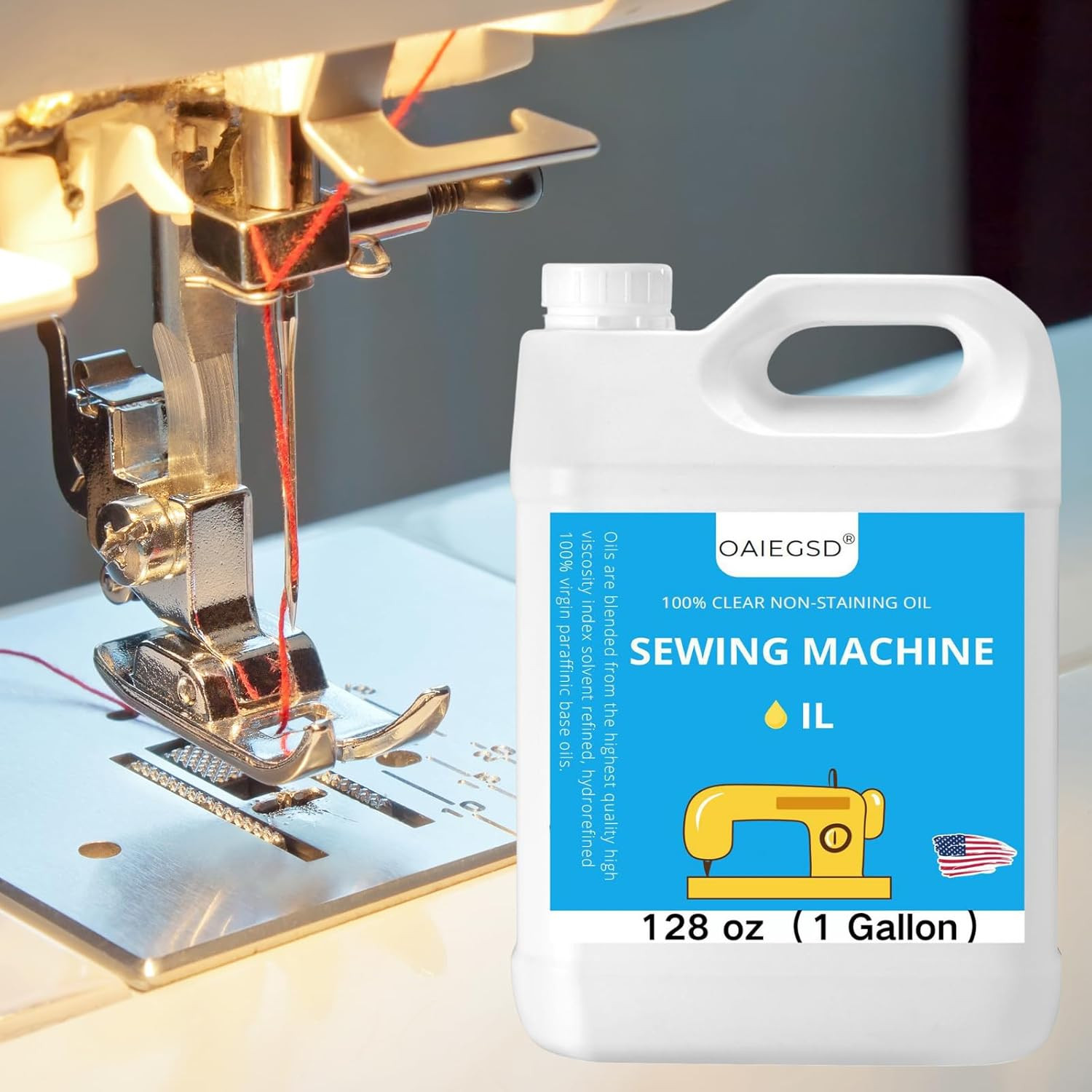 128 Oz Fine Light Sewing Machine Oil and Lubricant, Commercial & Industrial Mine