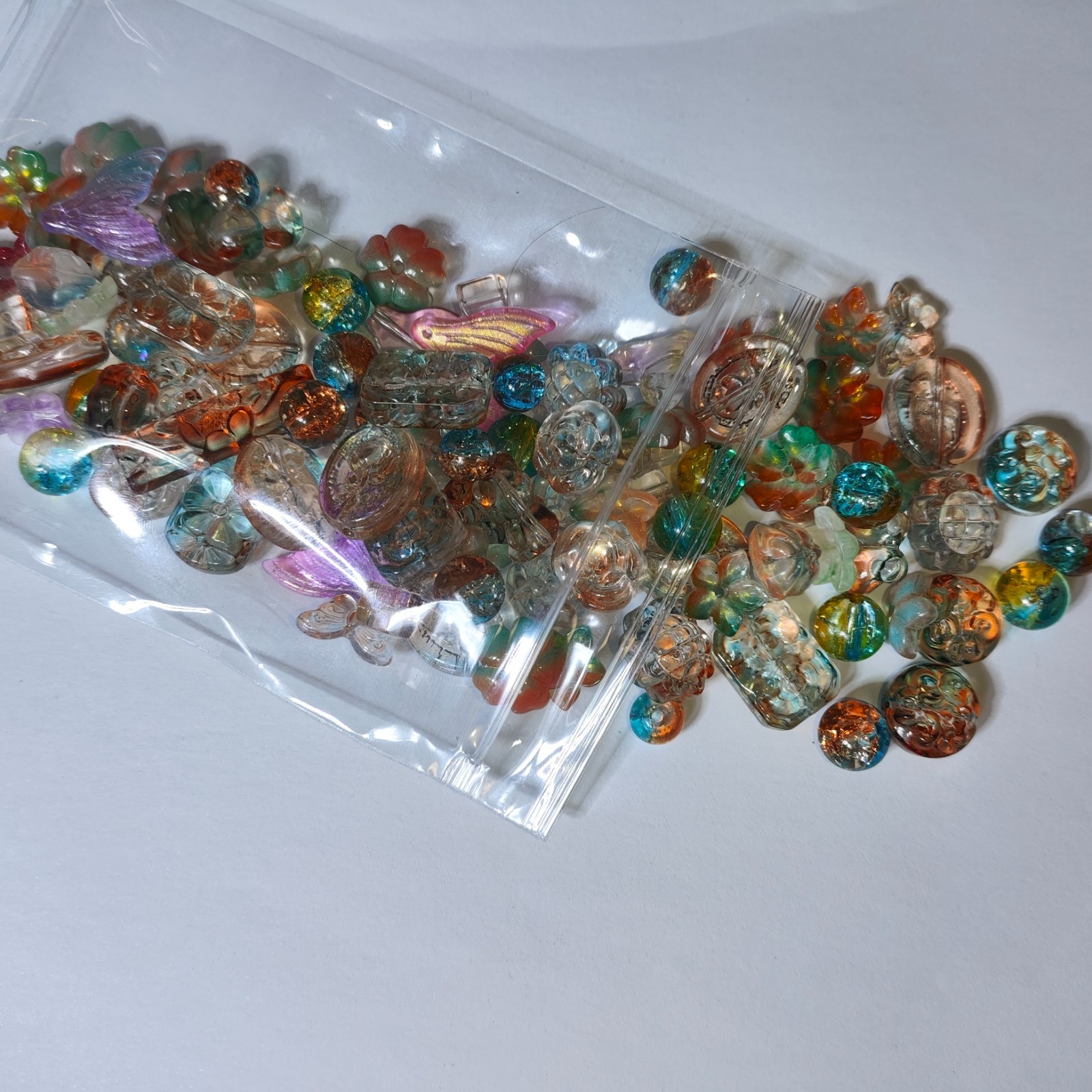 100g Handmade Glass Beads for Jewelry Making – 200 Mixed Styles Assortment