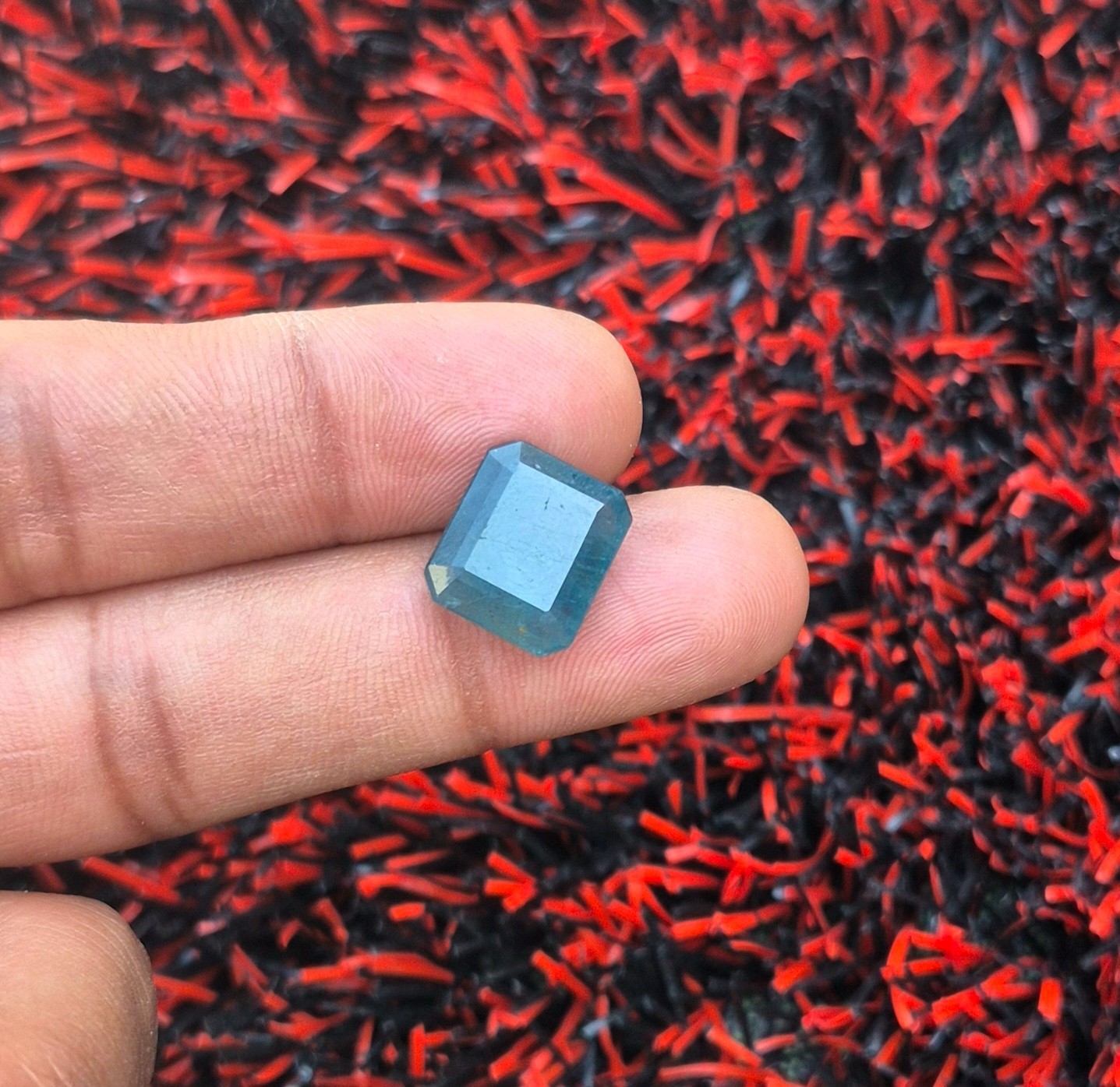 Natural Zambian Emerald Gemstone, Octagon Cut Loose Gemstone Making For Jewelry
