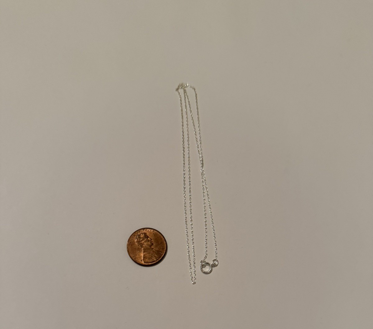 1.5x1mm drawn delicate cable chain, 18inch sterling silver 1pc