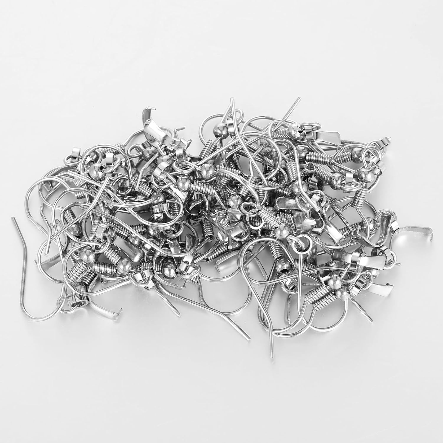 Stainless Steel Earring Hooks Kit – 50 Pcs for DIY Jewelry Making Supplies