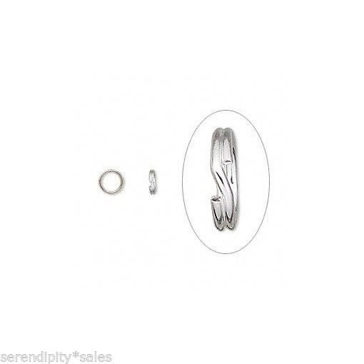 Lot of 500 KEY RINGS 15mm Approx 5/8″ Split Ring ~Nickel Plated Steel Findings