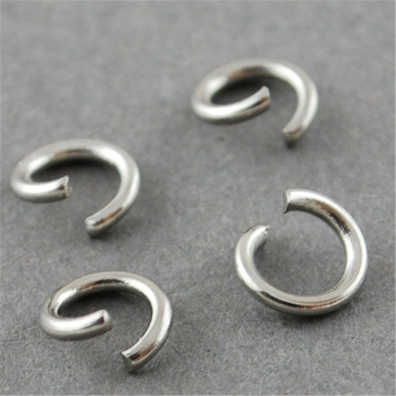 10g 304 Stainless Steel Open Jump Rings Metal Connectors for DIY Craft Jewelry