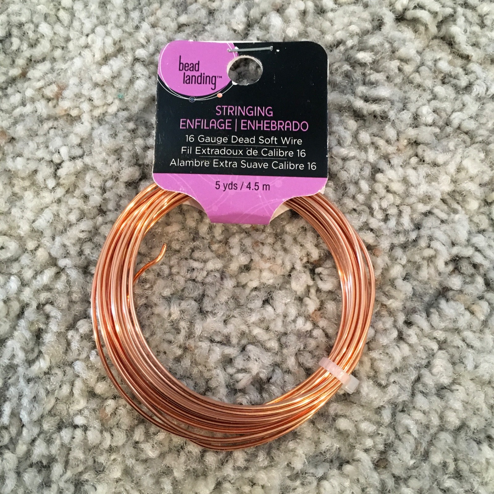 soft flex beading wire random lot assorted 20, 26, 16, 18, 12 gauge