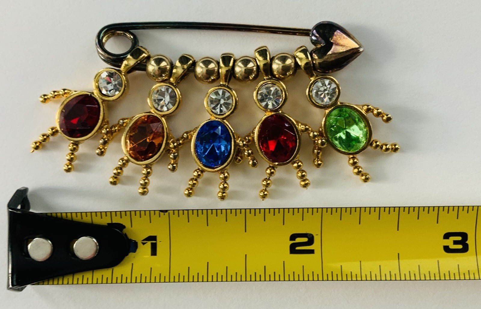 10 PCS Birthstone PIN Little People Jewelry: Ruby, Garnet,Topaz,Sapphire,Peridot