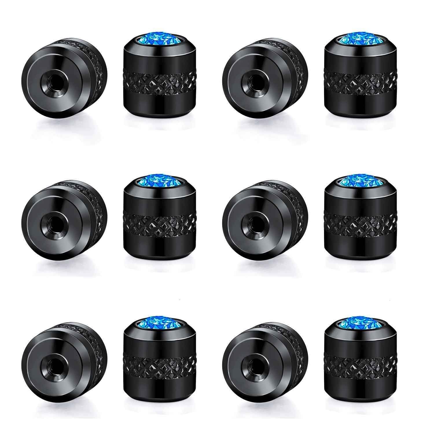Titanium Screw Earring Backs with Blue CZ|3 Pairs 20G/0.8mm and 3 Pairs 18G/1…