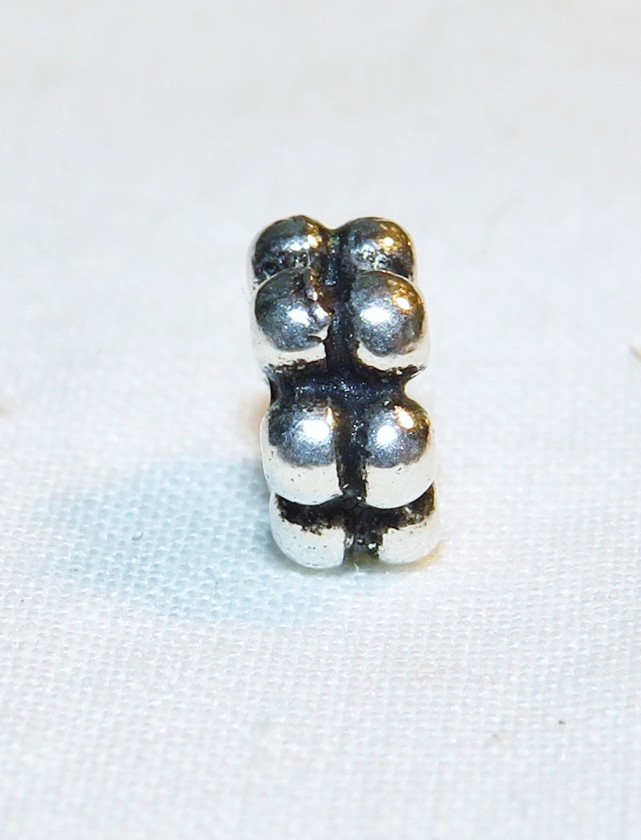 18pc Sterling Silver 6mm X 2.5mm Bali-Style Beads ~ Spacer ~ Jewelry Making Find