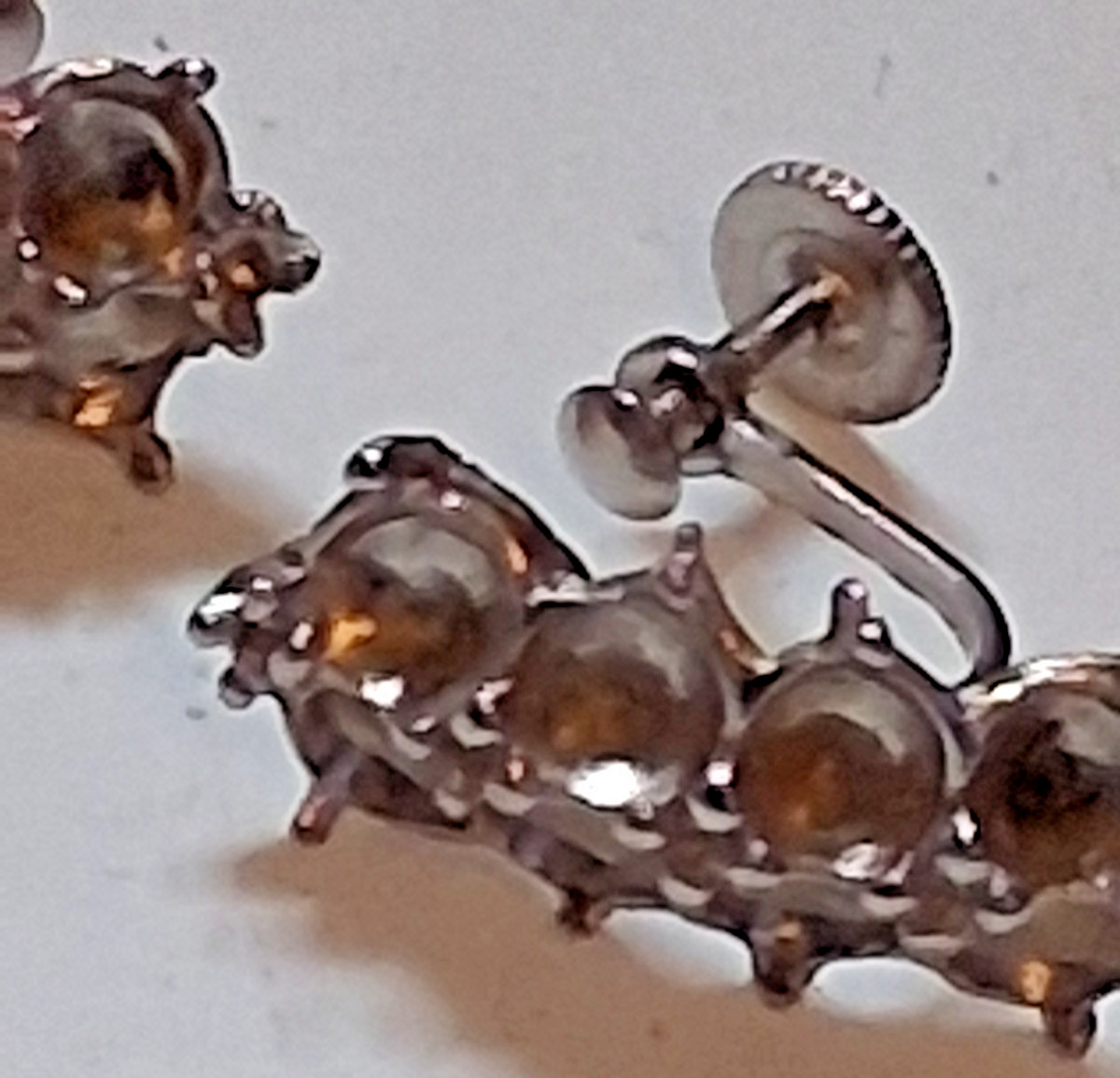 Vintage Lot Of 30 Metal Art Deco Screwback Earring Jewelry Making Findings