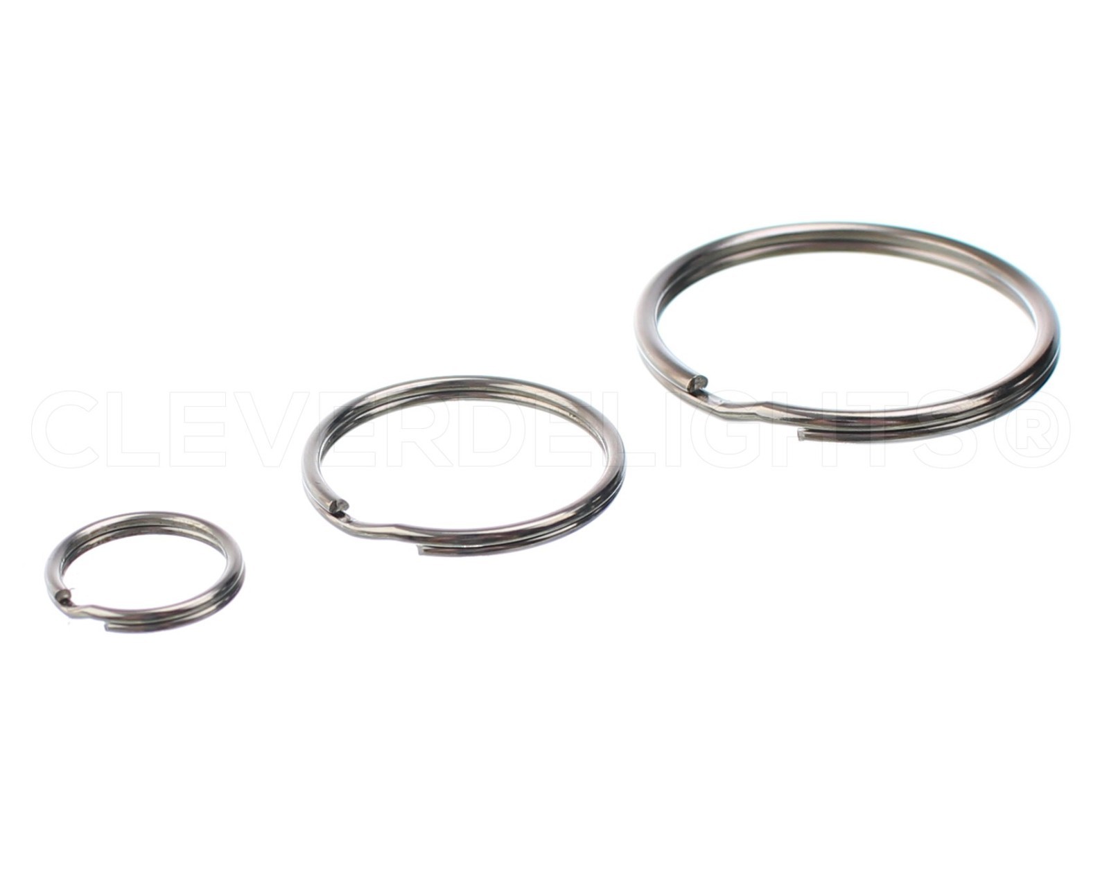 Heavy Duty Split Key Rings – Pick Size/Qty – 1″ 1 3/8″ 2″ Inch – 25 50 100 1000