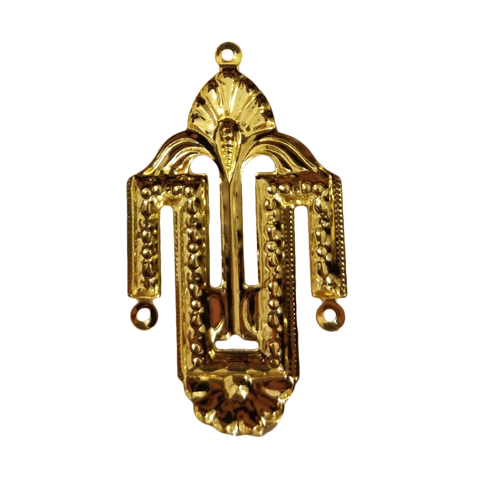 10 pcs Gold Tone Metal Ornate Art Deco Filigree Stampings Charms Craft Jewelry