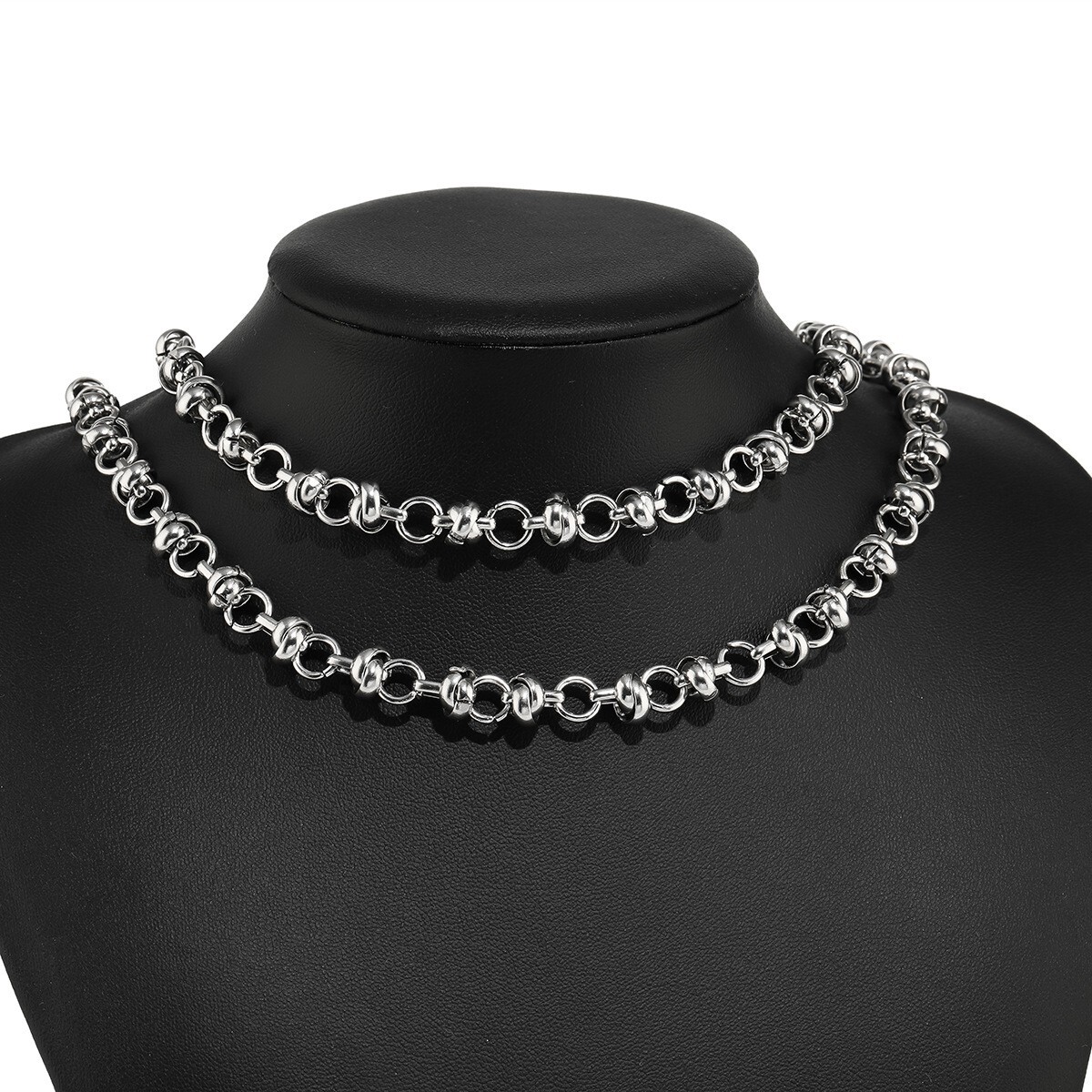 1meter stainless steel silver Knot link connect heavy chain crafts