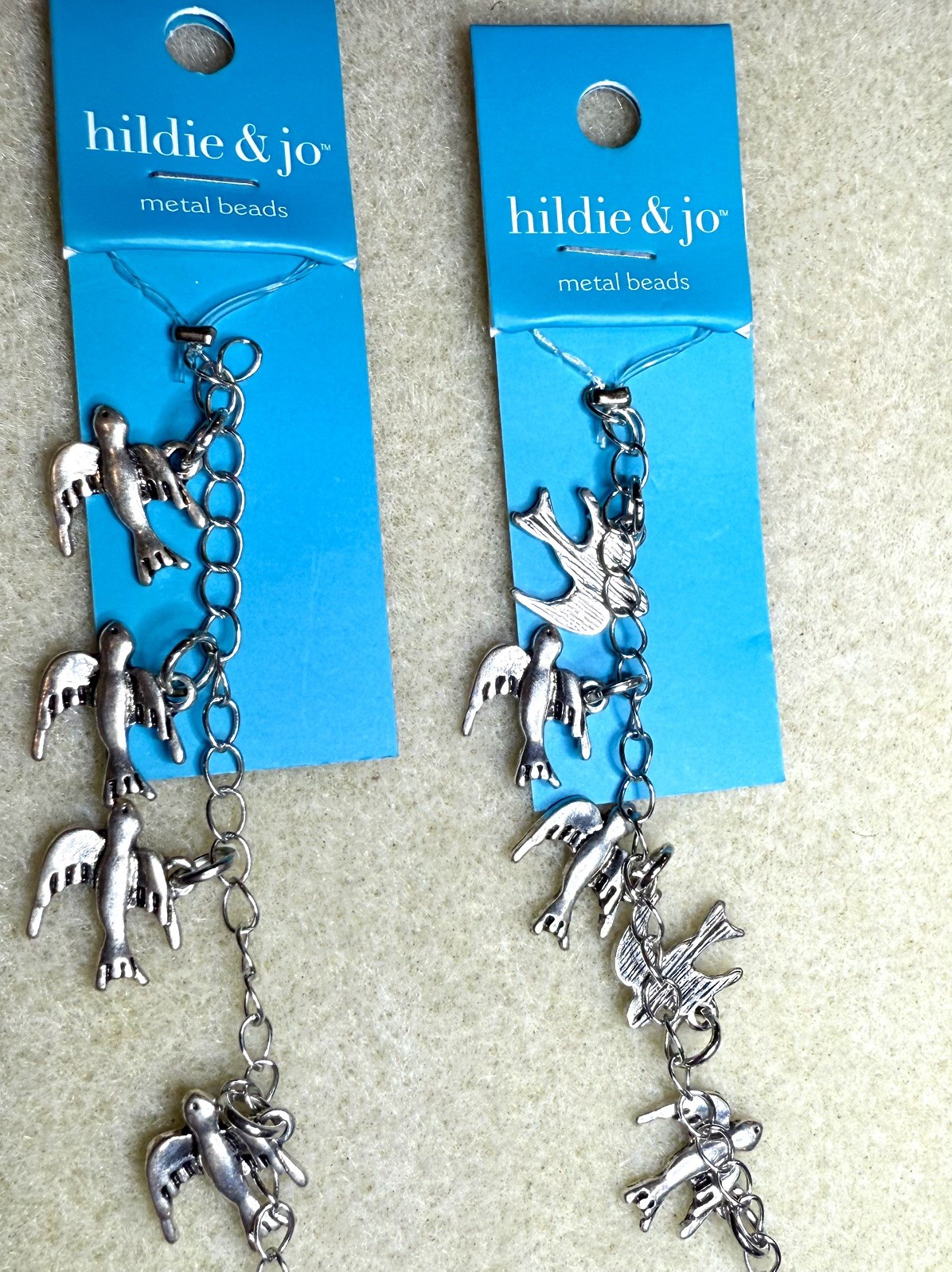 HILDIE & JO & Fire Mountain Gems New Old Stock beads angel wings bird charms