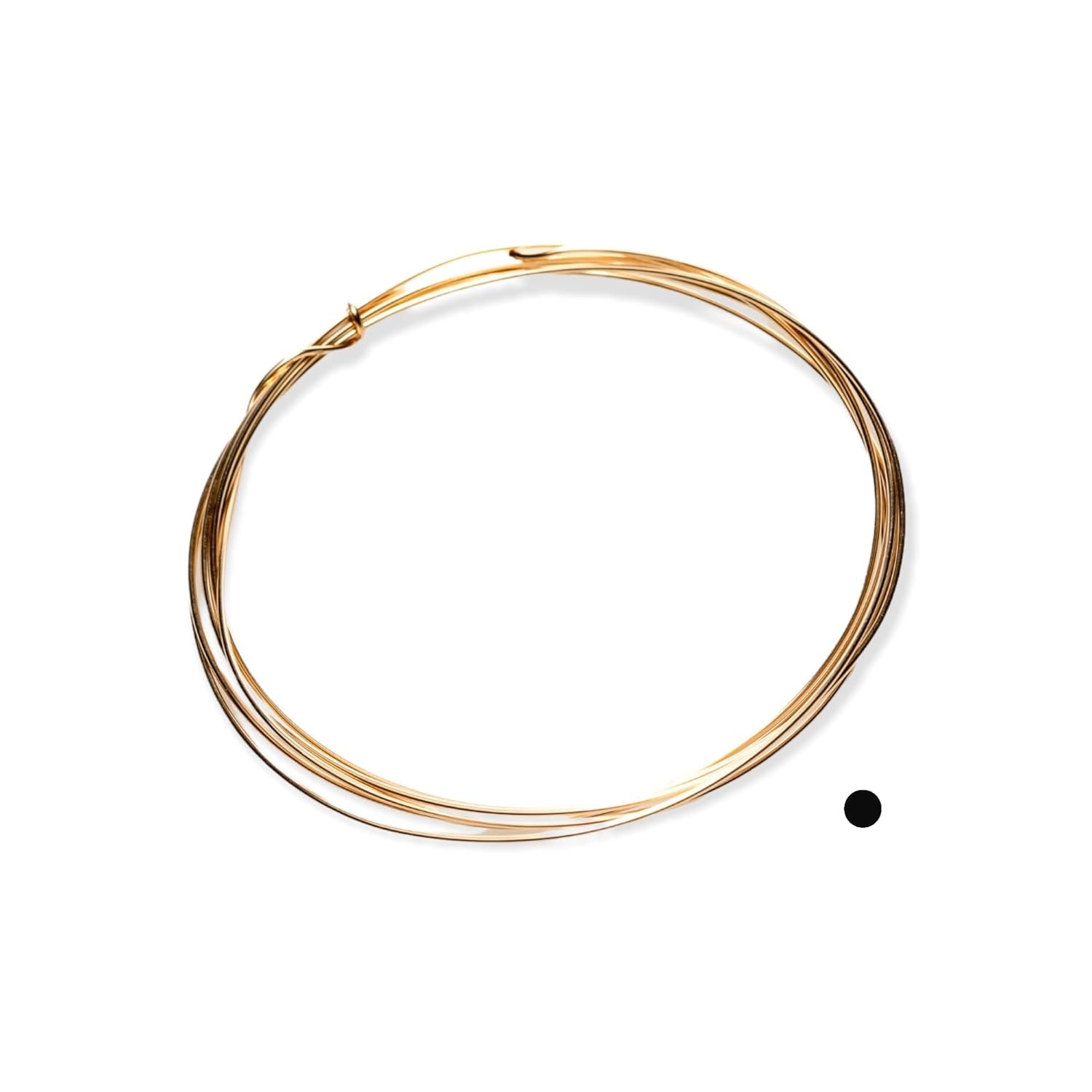 Lightweight 5FT 18 Gauge Yellow Gold Filled Wire – Half Hard for Crafts