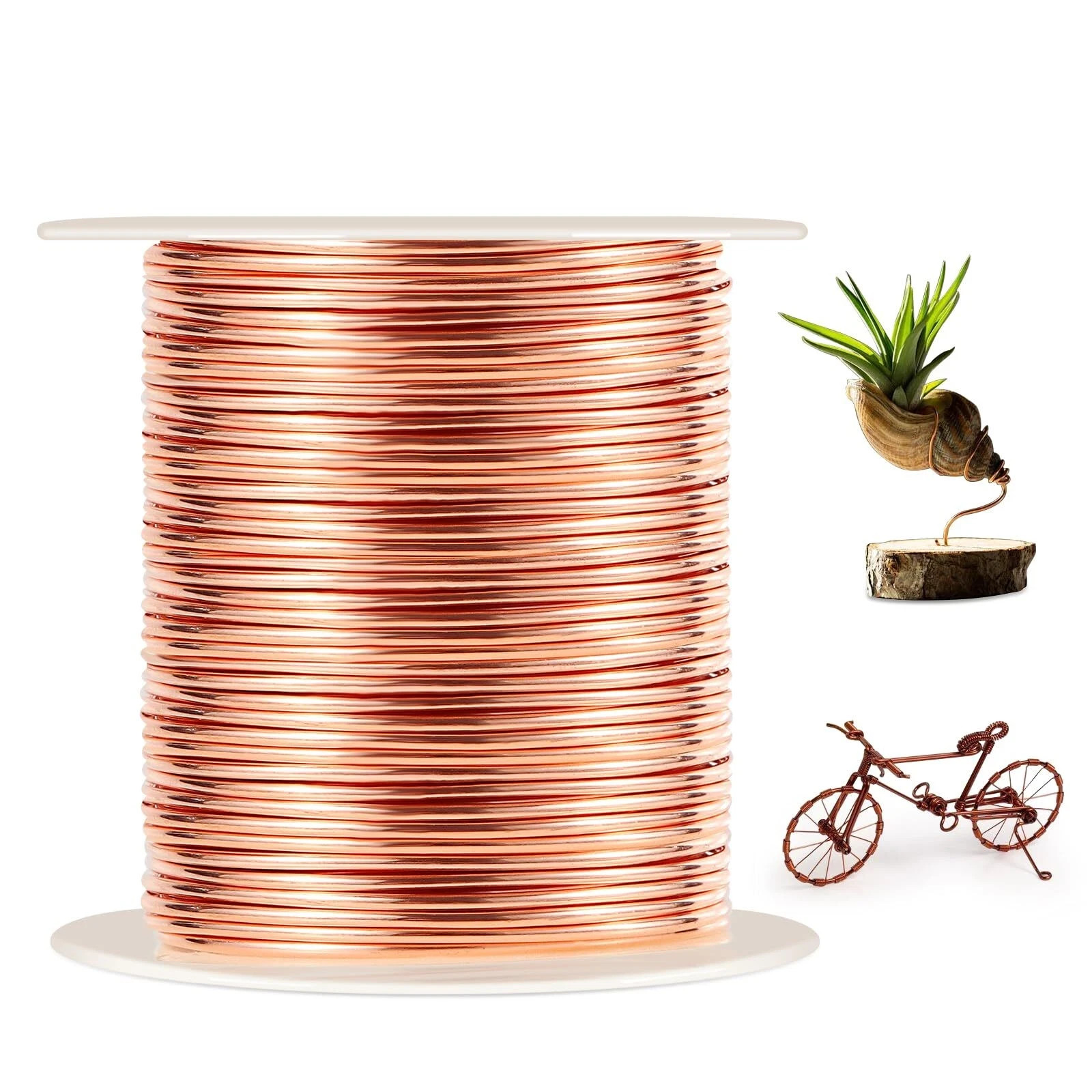 16 Gauge Dead Soft Copper Wire 127 Feet 1 lb Spool for Jewelry Crafts