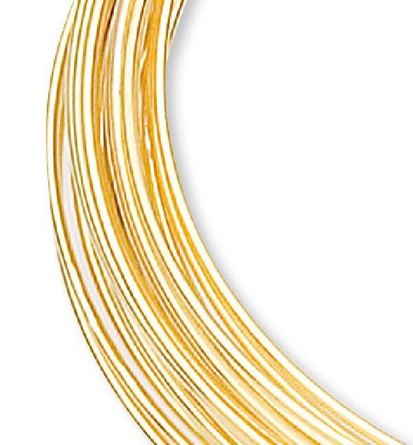 Memory Wire, 1 Oz (70 Loops) Gold Plated 2 1/2″ Round Memory Wire Bracelets