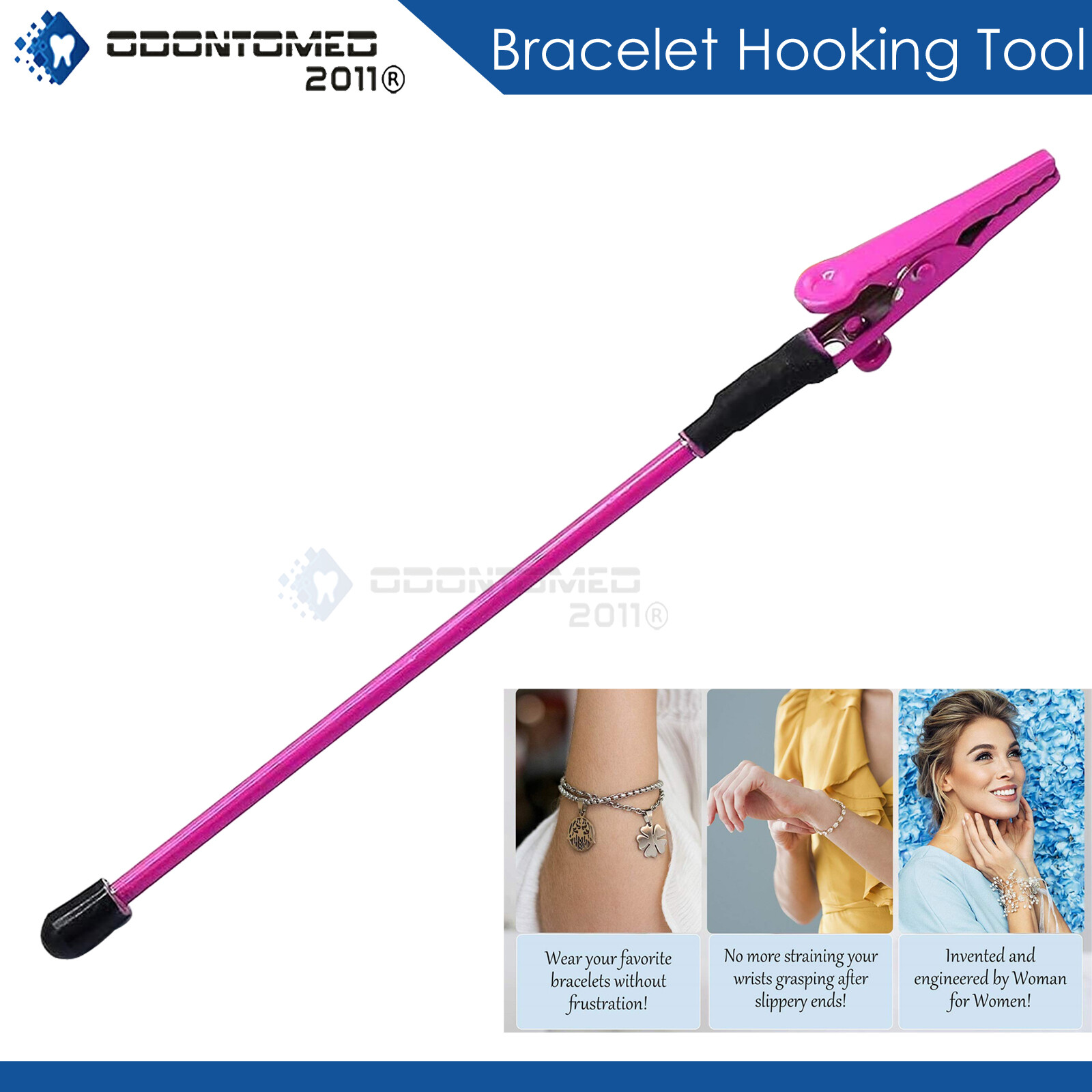 Jewelry Clasps Closures Portable, Easy-to-use Made of Metal Pink Colored Prevent