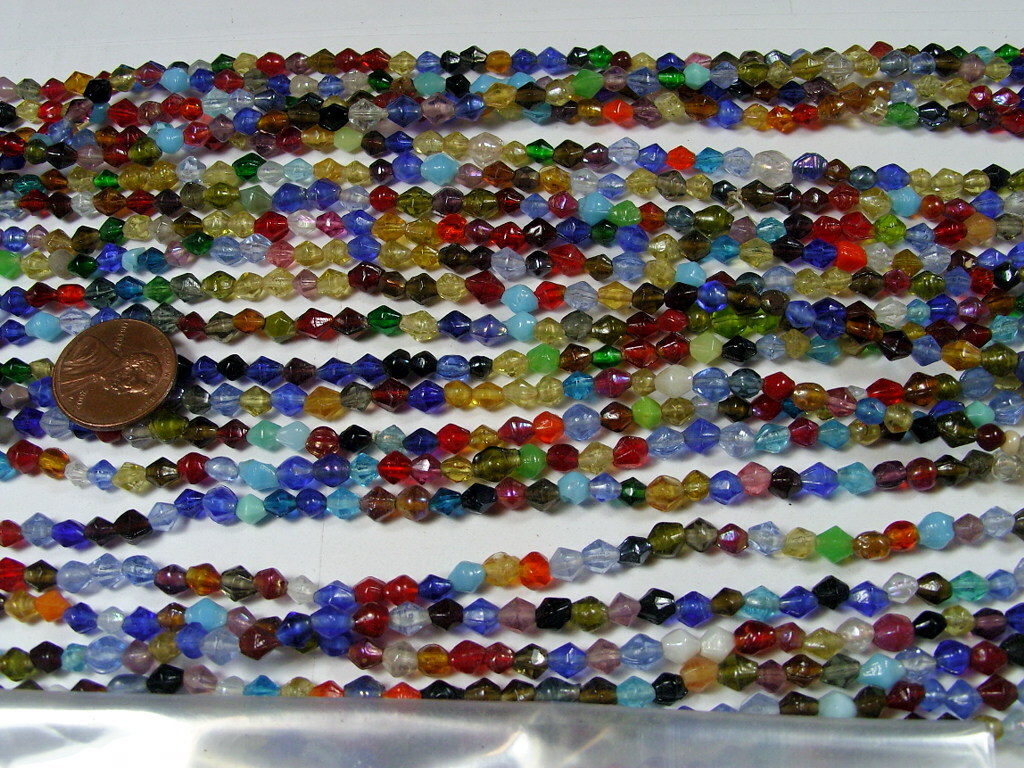30 Strands 36″ India Handmade Assorted Color Glass Beads Wholesale Bulk (CT-32)