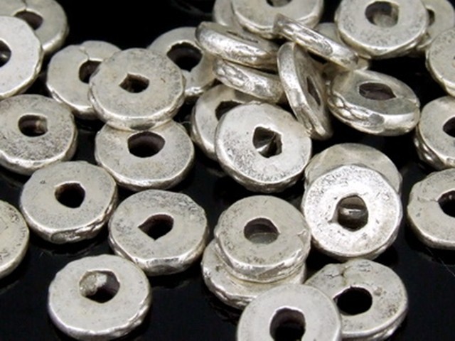 Silver beads Karen hill tribe handmade silver Daisy prin spacer 5mm bead