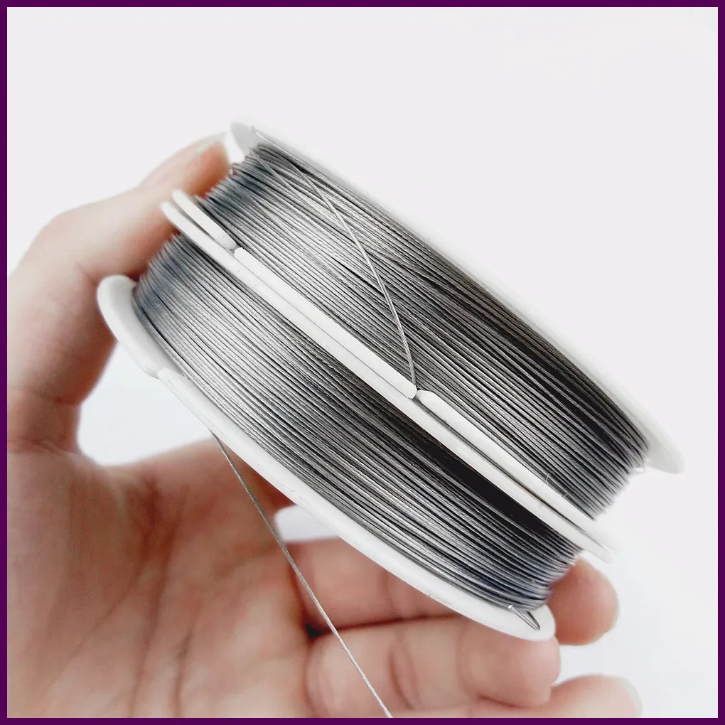 JHNBY 0.3~1.0mm Thin Stainless steel wire Beading Rope Cord Thread String